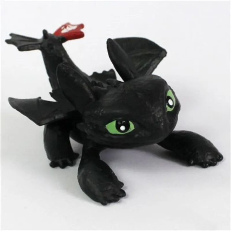 

7 pcs Plush Toys Night Fury Light Fury Dragon Plush Doll Toothless Dragon Action Figure Toys Children Gift set