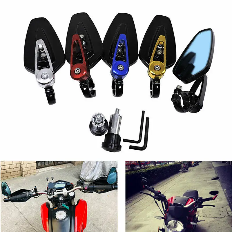 Универсальные боковые зеркала заднего вида для мотоцикла Honda Yamaha аксессуары
