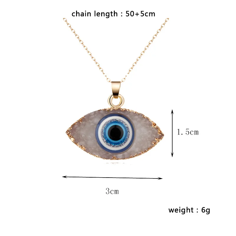 Bohemian Vintage Turkish Evil Eye Pendant Necklace Fashion Clavicle Chain Statement Long Necklace Women Jewelry Femme Collares - Image 6