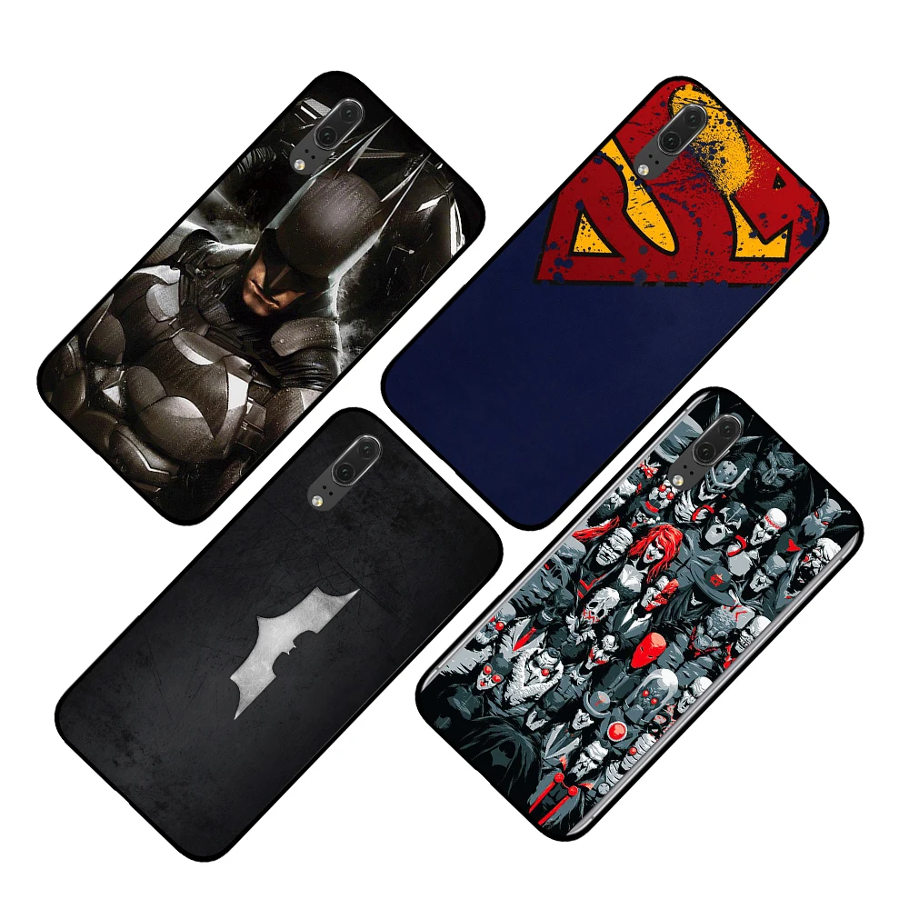 Бэтмен Супермен для Dc comic черный чехол для телефона huawei P30 P20 mate 10 20 Pro Lite Nova 3 4 3i чехол