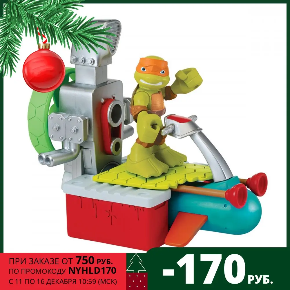 Toy Toys Gift Gifts Hobbies Baby Kids Birthday Children New Year Figurine Ninja Turtles T-shirts with jet ski 6 cm series Half Shell hero |