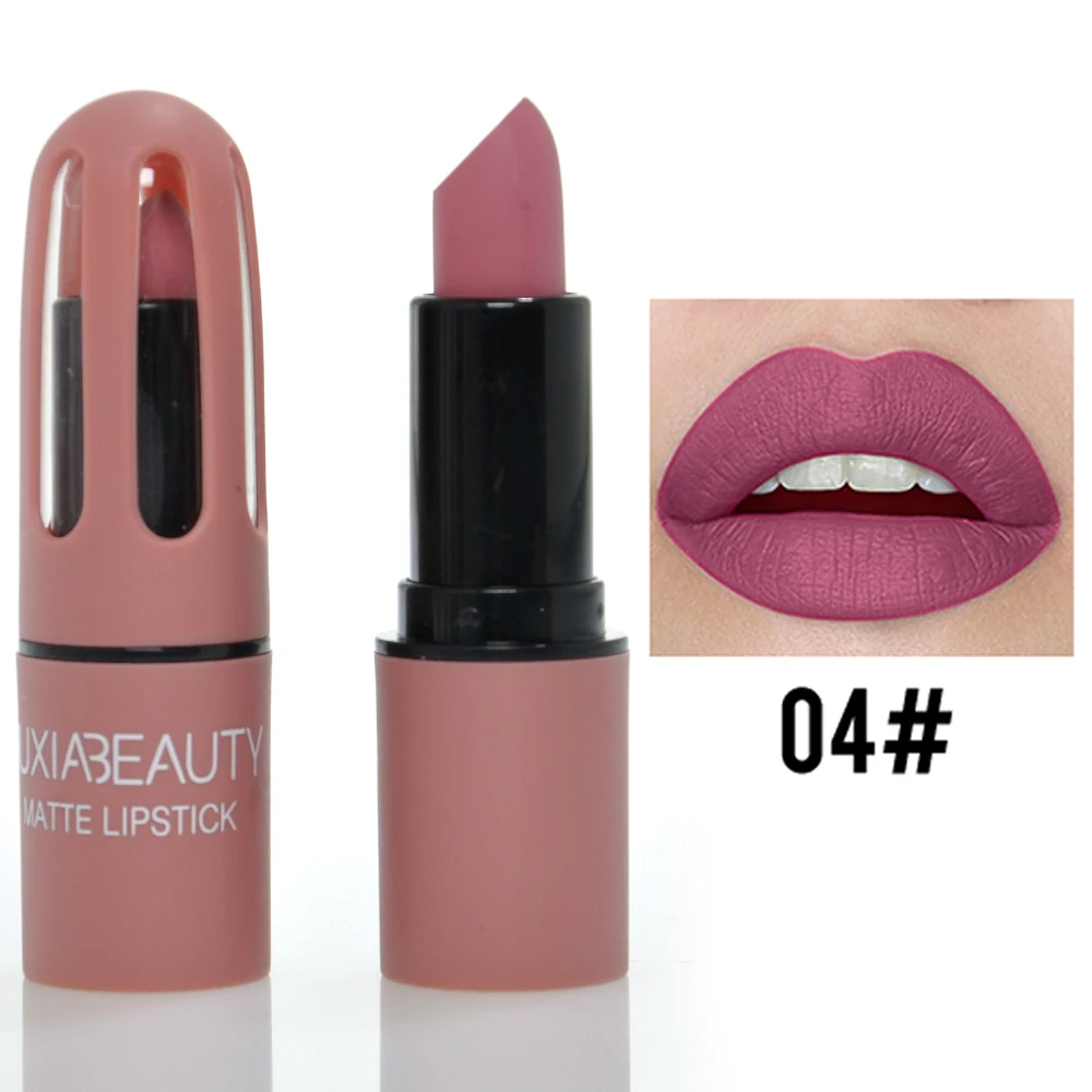 04 HUXIABEAUTY makeup maquillaje it cosmeticos lip tint make up glossier nude matte red lipstick - Цвет: 04
