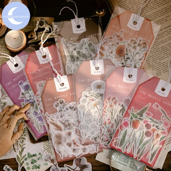 

YueGuangXia Medici Garden Washi Deco Diary Stickers Scrapbooking Pad Planner Decorative Stationery Gadets Accessories 45Pcs/bag
