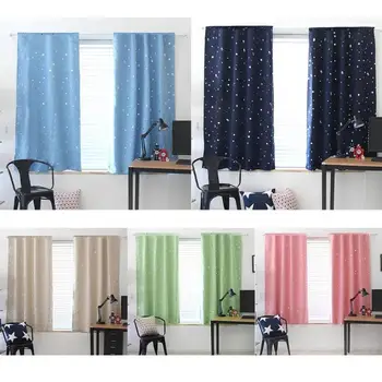 

1X1.3m Star Blackout Curtain Living Room Window Blind Shading Screen Drapes