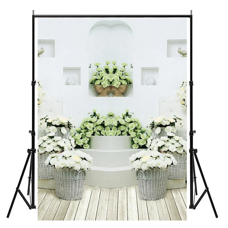 

WCIC Flower Theme Photography Background Cloth 5x7 Feet Rectangular Inkjet Home Decoration Painting