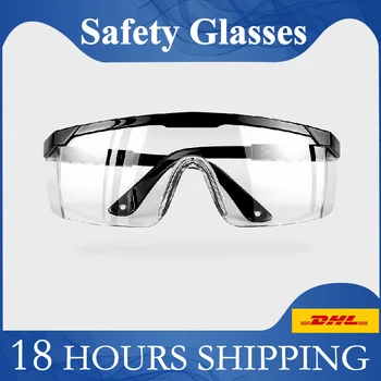 

Musubo Clear Anti dust Eye Protective Safety Goggles Glasses Anti Pollution Lightweight Spectacles for Factory Lab Work Outdoor