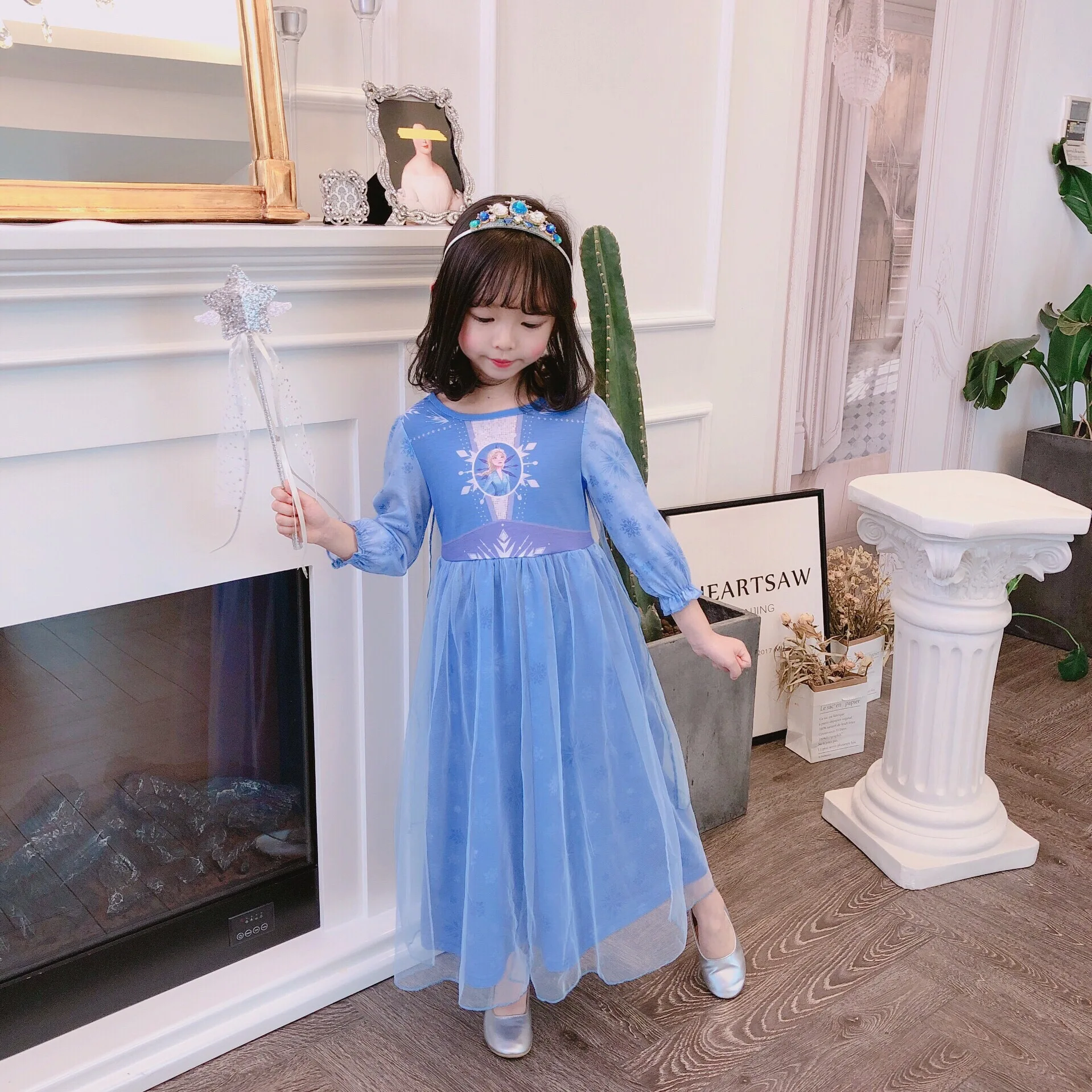 Frozen2 Эльза ботинки для Маскарадного костюма с названием песни «Маскарада, вечеринки в стиле «Аниме», Детский костюм на Хеллоуин; платья для девочек; Рождественский Костюм