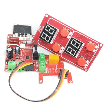 

Hot NY-D04 40A Dual Display Spot Welding Machine Transformer Controller Control Panel Board Adjust Time Current