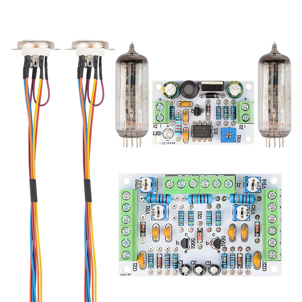 Aiyima-kit de Driver Fluorescente para Áudio Amplificador de Nível Canal Duplo Baixa Tensão 12v 6e2 - Image 2