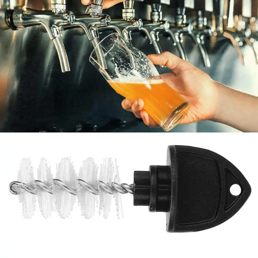 15Pcs Beer Tap Plug Brush Faucet Cleaner Nylon Cleaning Brush Home Brew Accessories Wine Brews Beer Brewing Cleaning Tools