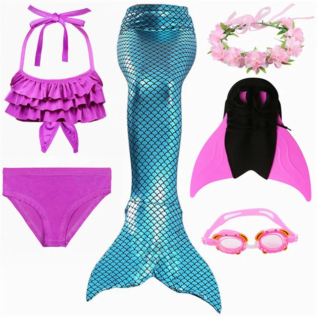 HOT-Kids-Girls-Sparkles-Shine-Mermaid-Tails-with-Monofin-Swimming-Flipper-Costume-Swimmable-Swimsuit-Little-Mermaid.jpg_640x640