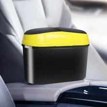 Kayme Portable Car Trash Can, Universal Auto Clamshell Garbage Can for Car Door Back Seat, Storage Box 4 Colors, 20*10.5*14.5cm