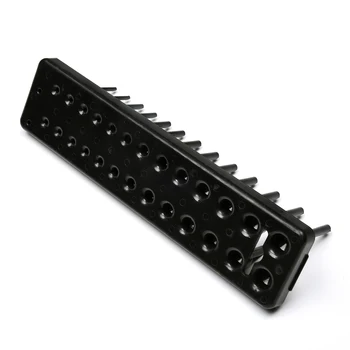 

6 PIECE SOCKET STAND TRAY RACK STORAGE RAIL HOLDER 1/2 3/8 1/4 BLACK + RED