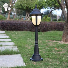 77 см высокий уличный водонепроницаемый алюминиевый светильник для газона винтажный Европейский ретро антикварный наземный стоящий светильник для садовой виллы