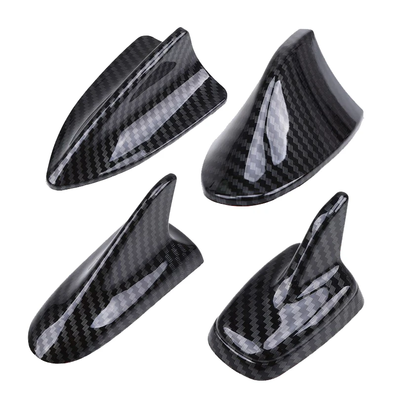 Universal Car Roof Antenna Cover Sticker Carbon Fiber Style Shark Fin Decorative Aerial Base Fit for BMW Honda Toyota | Автомобили и