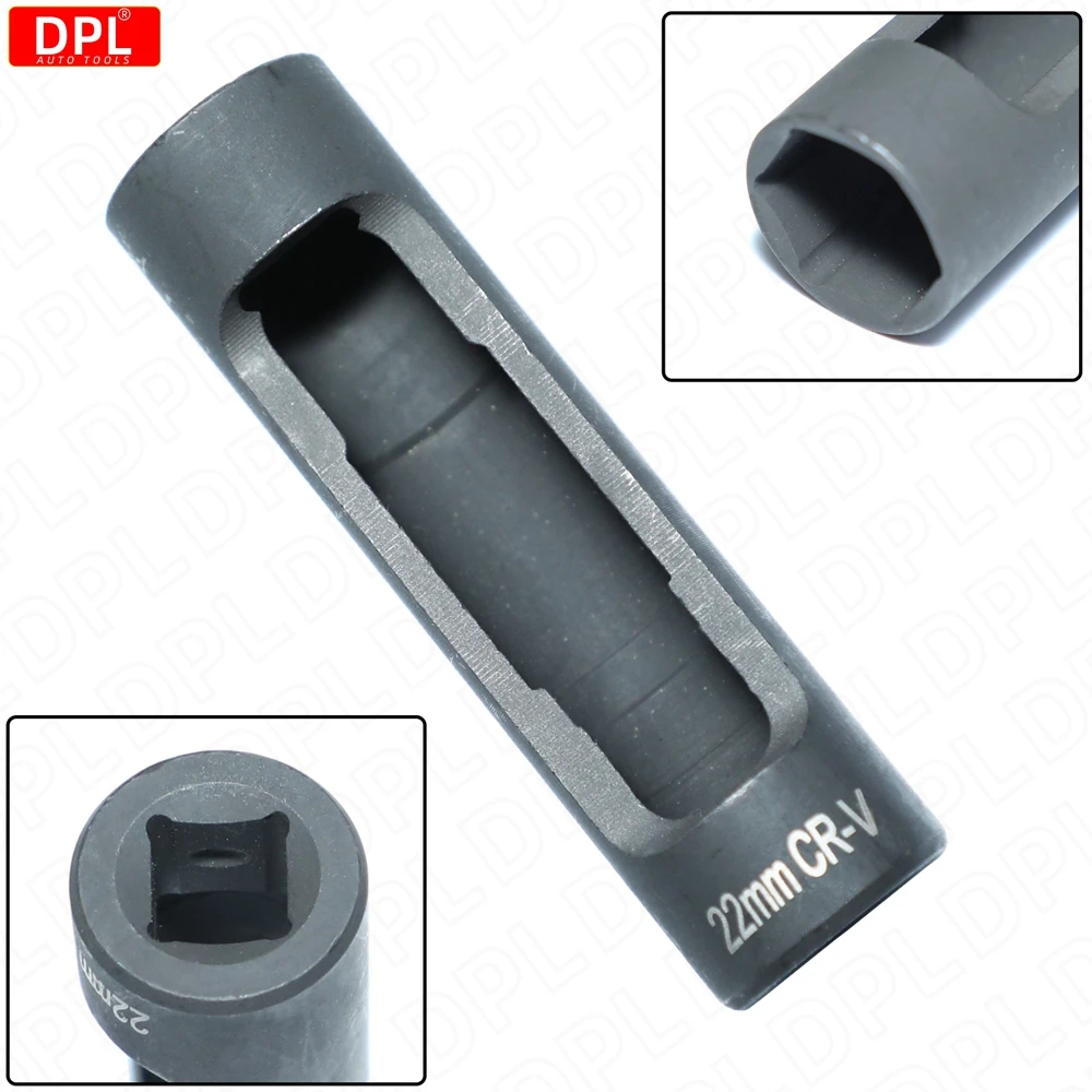 1/2" Drive 22mm Diesel Engine Injector Socket Tool For Mercedesbenz