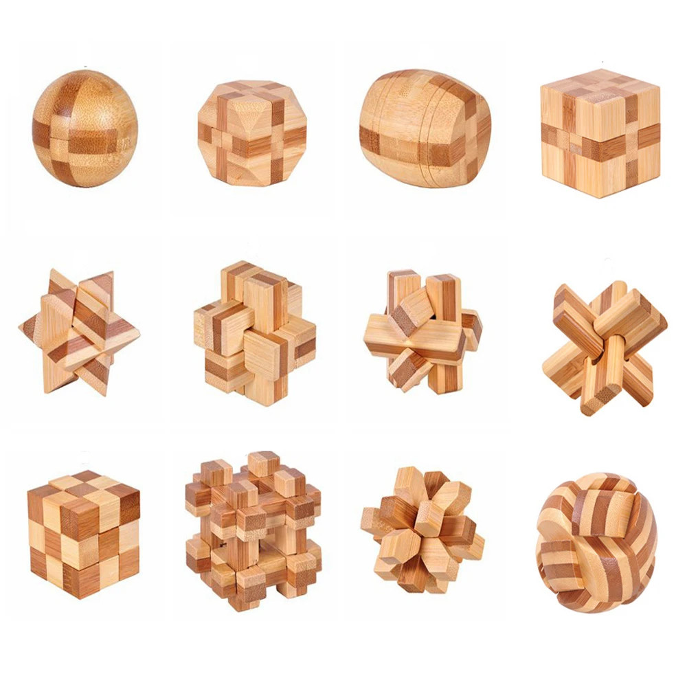 wooden kong ming lock puzzle