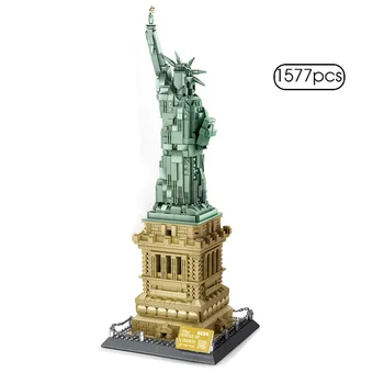 

1577Pcs Architecture Building Blocks Statue of Liberty Model sets Children Assemble Bricks Toys Gift compatible lepining 21042