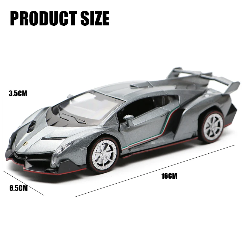 1:32 Масштаб Lamborghinis Veneno сплав модель автомобиля литая модель игрушечного автомобиля высокая симитация Машинки Игрушки для детей рождественские подарки