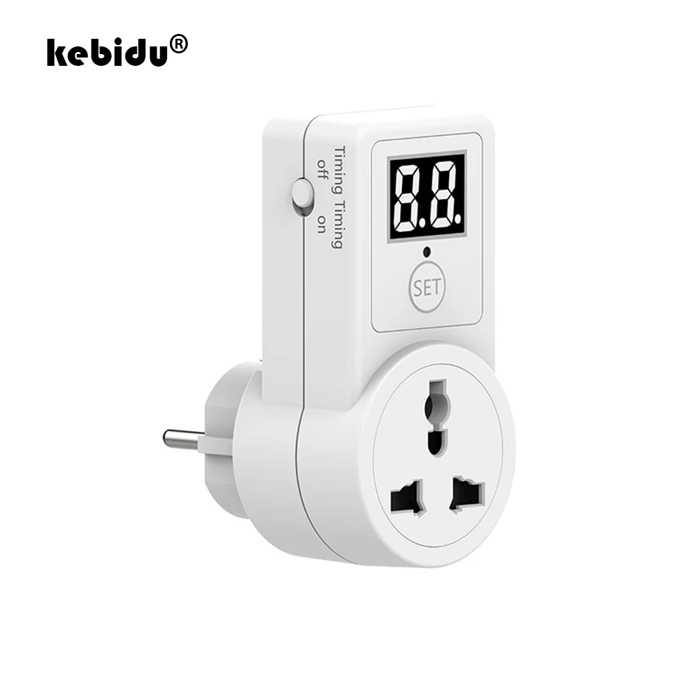 Kebidu 220-240V выход на/Off программируемый розетка с таймером 2300W электронный цифровой