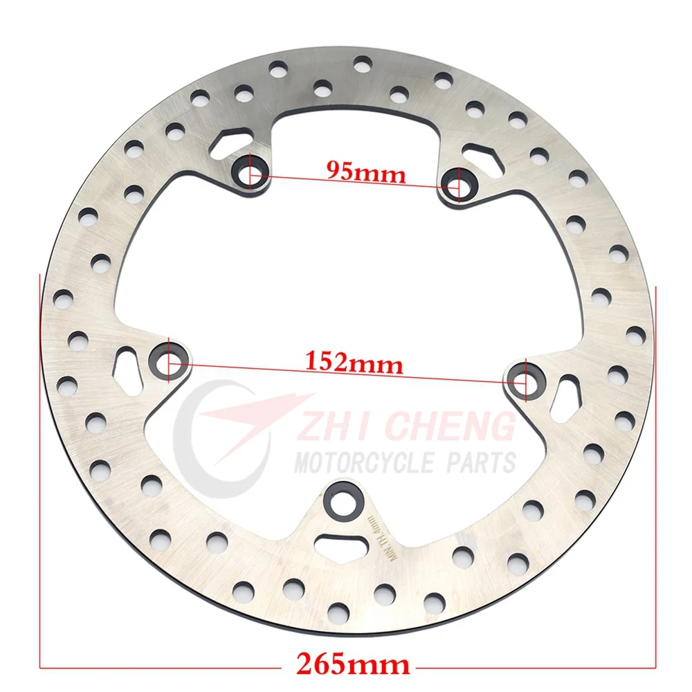 265mm Rear Brake Disc Rotor for BMW R Nine T 2014-R1200GS 2002-2013 R1200RT 2005-2013 R1200ST 2003-2012 R1200S R1200R 06-17 disc brake caliper