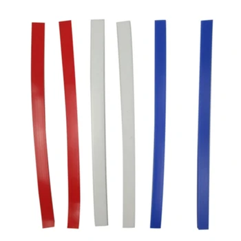 

6Pcs/Set Of Rolling Silicone Stick Rolling Pin Track Strip Pure Silicone Measuring Dough Stick Rolling Pin Tracking Rod