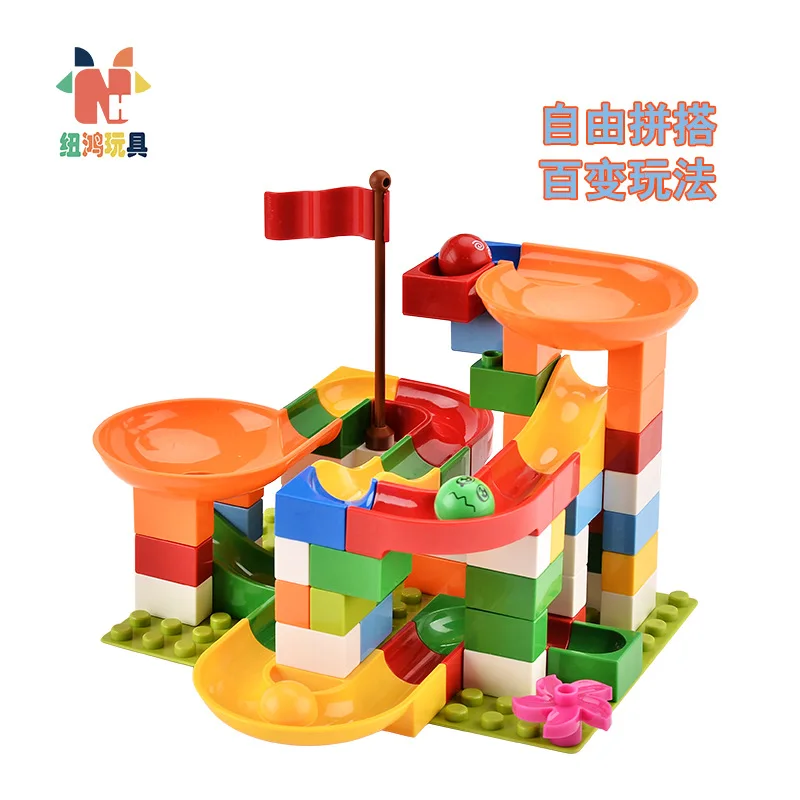 

New Hong Slide Large Particles Building Blocks Compatible a High Ball Bearing Flexible Slide Building Blocks Table Accessories C
