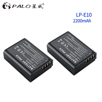

PALO 2pc LP-E10 LPE10 1500mAh 7.4V Digital Camera Battery LP E10 for Canon KISS X50 EOS 1100D 1200D 1300D Digital Camera Battery