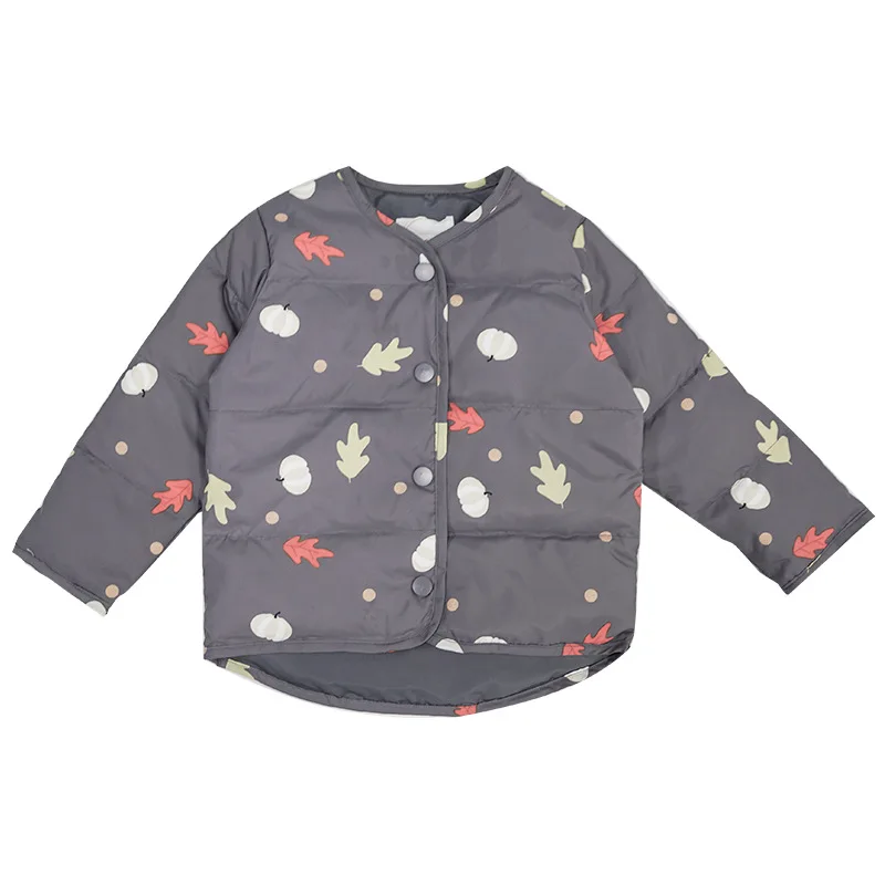 

2019 Winter New Style Children's down Jacket Korean-style Children's Clothing Small CHILDRENS Girls Floral down Feather