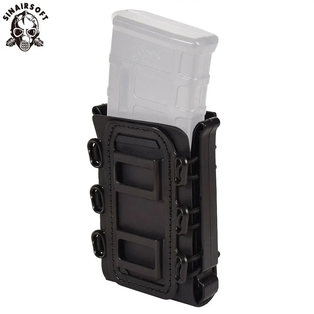 

SINAIRSOFT 7.62mm Molle Military Tactical Magazine Ambidextrous Modular Rifle Fast Mag Pouch Belt Mount Hunting Airsoft Gun Bag