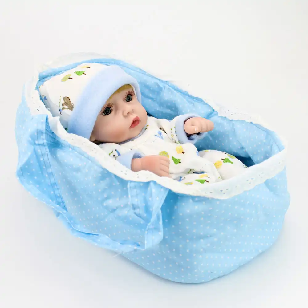 Npkdoll Mini Reborn Baby Doll 10 Inch Vinyl Baby Toys Girls Gift Basket Pillow Blankets Outfit Full Silicone Christmas Gift Basket Box Basket Wheelsblanket Horse Aliexpress
