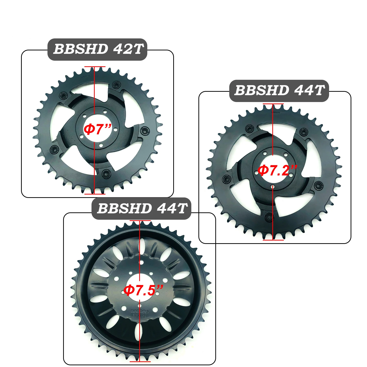 Bafang BBSHD/BBS03 42T 44T 46T сменная цепь для колес, защита для велосипеда 8fun, центральный двигатель среднего привода, комплекты