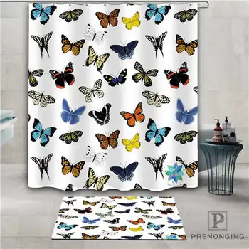 

Custom beautiful-Butterfly (1) Waterproof Shower Curtain Doormat Home Bath Bathroom Polyester Fabric Multi Sizes#2019-1-05-22