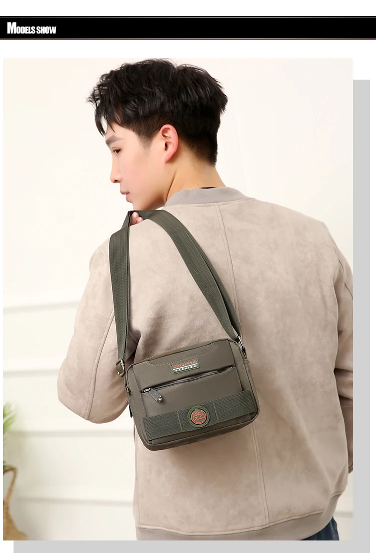 Мужская сумка через плечо высокого качества из ткани Оксфорд на ремне многофункциональная сумка-мессенджер Мужская Новая