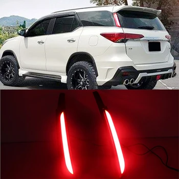 

1 Pair For Toyota Fortuner 2015 2016 2017 2018 Led rear driving light Taillight Led Brake Lights rear bumper lamp warning light