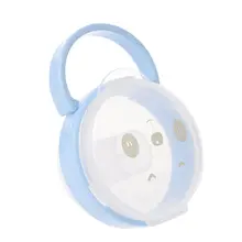 Коробка для хранения детских сосок с рисунком панды из мультфильма, пустышки для сосков, прозрачные пылезащитные коробки, портативные, 72XC