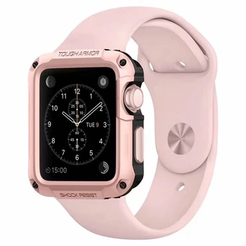 

Case For Apple Watch 42mm 38mm 40mm 44mm Shock-Resist Cover with 360 Full Screen Protector Builtin for iWatch 5 4 3 2 1