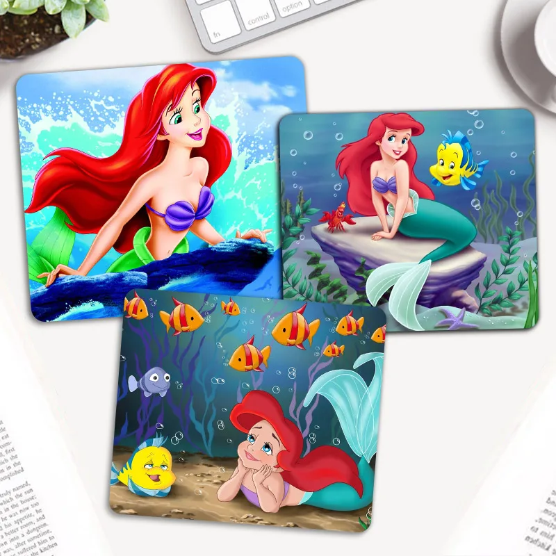 

Cartoon Rubber Gamer Game Computer Mouse Pad Keyboard Mice Mat The Little Mermaid Ariel