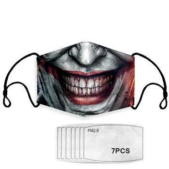 

Adults Mask 2020 Fashion 3D Skull Printing Reusable Men Women Kids Face Mouth Cover masque Non-disposable Dustproof Masks