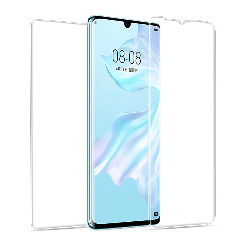 3 в 1 9D пленка для полного покрытия для huawei P30 Lite P30 Pro Защитная Гидрогелевая Передняя пленка+ задняя пленка+ стекло для объектива камеры