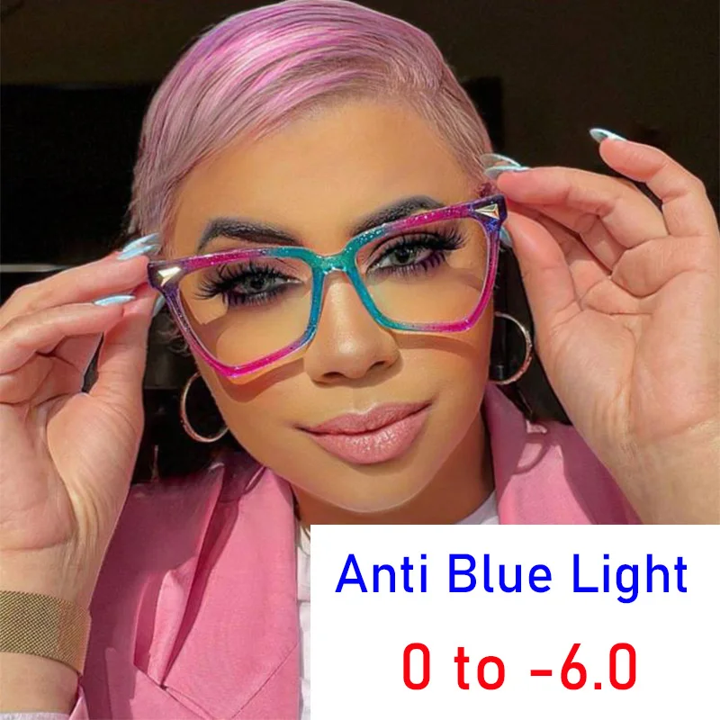 Gafas graduadas para miopía para montura transparente, 1-2-2.5, 3, antiluz azul, para ordenador AliExpress Mobile