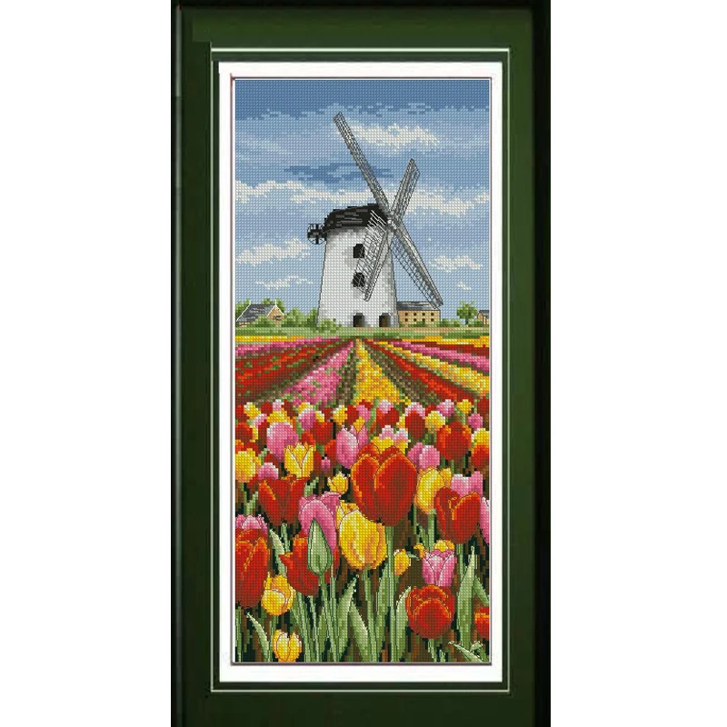 Wholesale Online QQ DUTCH WINDMILL CROSS STITCH PATTERN ONLY ALS