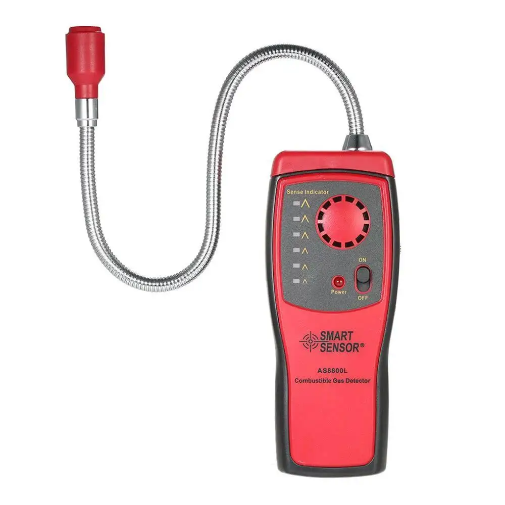 

SMART SENSOR AS8800L Combustible Air Analyzer Smart Leak Methane Detector Sound Light Alarm Ethane Meter