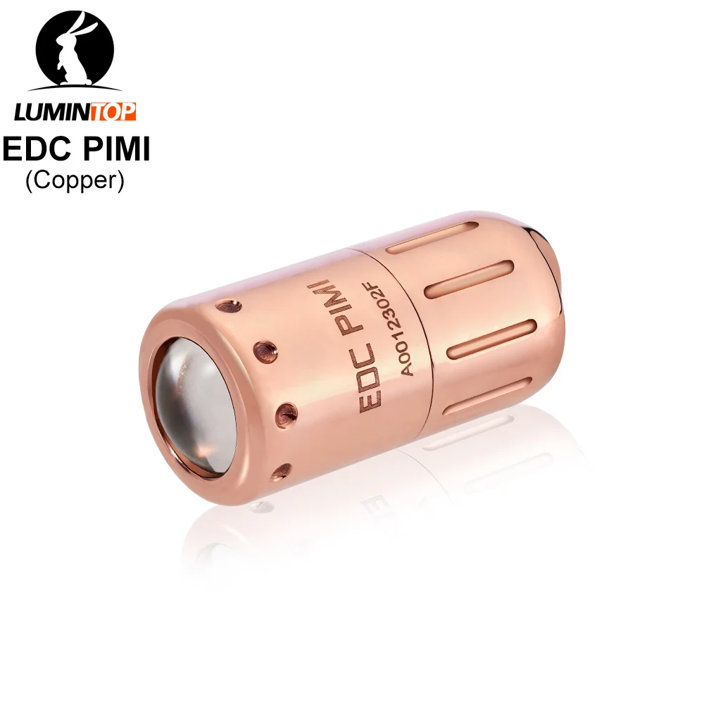 Медный мини-фонарик Lumintop EDC Pimi поддержка аккумулятора 10180 с USB-портом управление