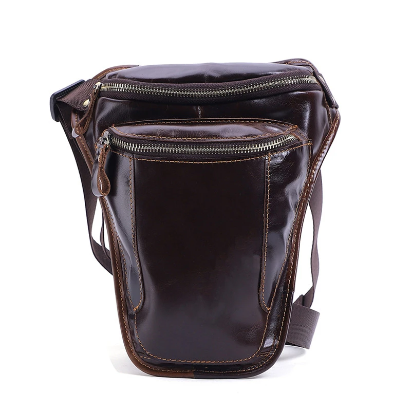 

Crazy Horse Leather Big Chest Bag Genuine Leather Sling Bag Mans Chest Pack Leather Crossbody Bags For Men Sports Riding