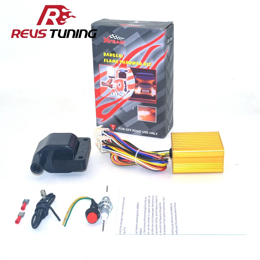 12VRacingCarExhaustFlameThrowerKitFireBurnerAfterburnForCar