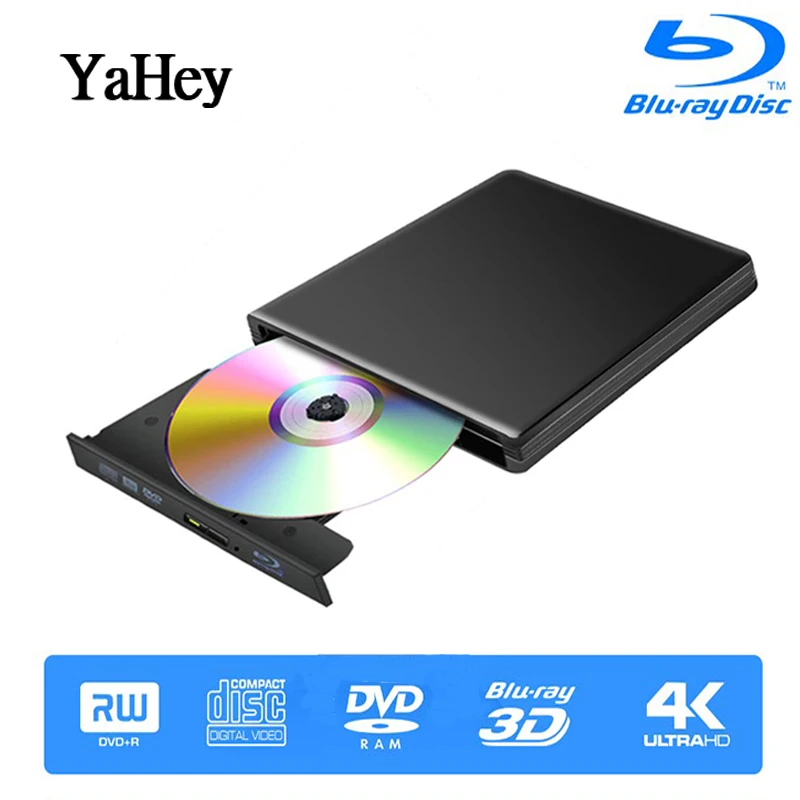 Bluray Burner Writer BD RW USB 3.0 External DVD Drive Portatil Blu ray