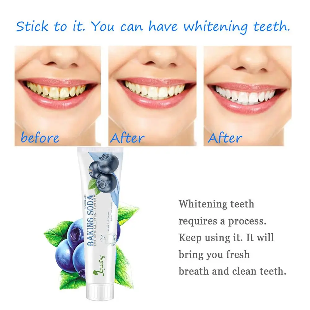 

Press - Type Baking Soda Toothpaste Strengthen Decontamination Toothpaste Whitening Fruit Flavor Removal
