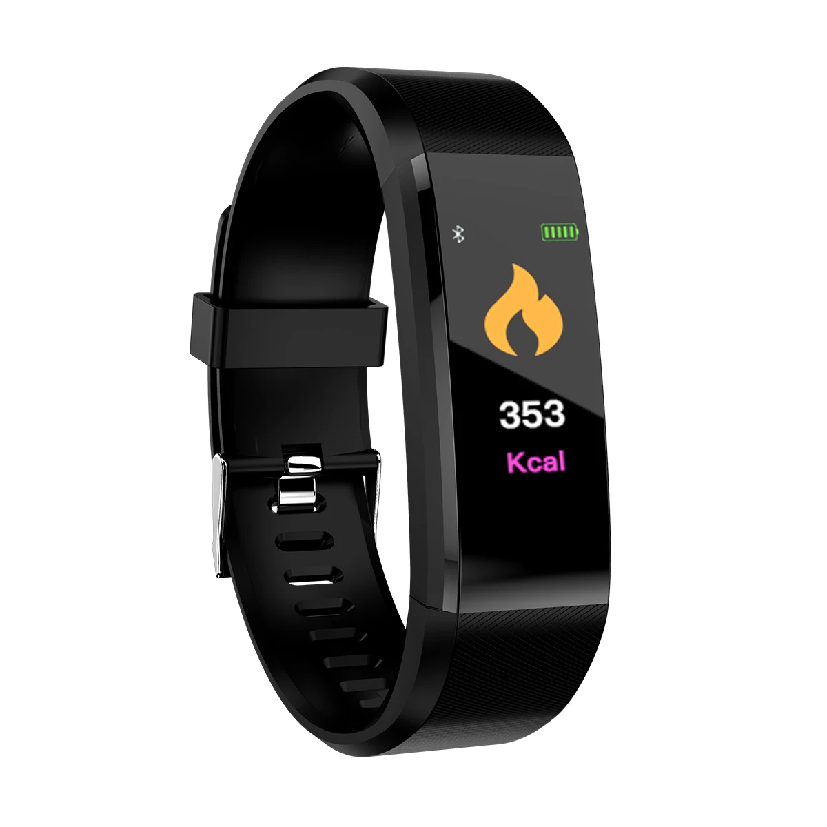 115 плюс смарт-браслет пульсометр кровяное давление часы монитор фитнес-браслеты Smartwatch Браслет Спорт Smartband VS A1 - Цвет: black