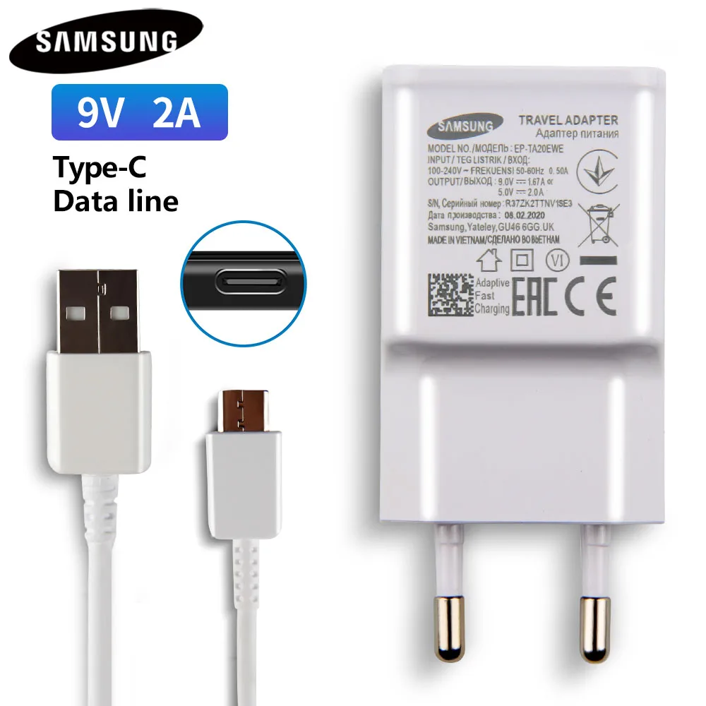 Samsung оригинальный Micro USB кабель переменного тока стены зарядное устройство